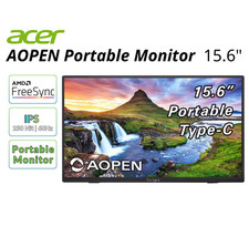AOpen 15.6in Portable Monitor FHD 1920x1080 60Hz 250Nit 4ms 250Nit Refurbished picture