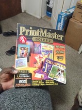 Big Box PrintMaster Gold 8.0 Install + Art CDs Set Windows 95/98 NT picture