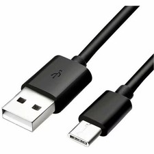 4XEM 4XUSBCUSB2A15 15ft USB-C to USB 2.0 Type-A Cable Slim Cord Black picture