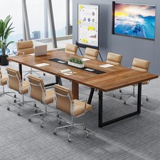 Conference Table 8FT 94.49 L x 47.24 W Wooden Meeting Tribesigns CT327 picture