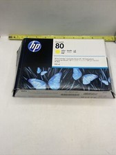 HP 80 Yellow 350mL Ink Cartridge C4848A DesignJet 1055cm 1000 1050C 12/2020 V15 picture