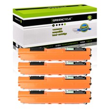 4PK CE310A 126A Black Toner Cartridge For HP Color LaserJet 100 MFP M175nw M175A picture