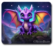 CUTE BABY DRAGON - Mousepad / PC Mouse Pad - Fantasy Art Boy Girl Kids FUN GIFT picture