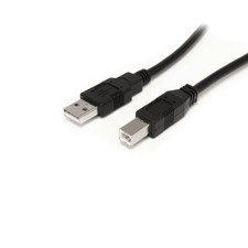 StarTech USB2HAB30AC 30ft Active USB 2.0 A to B Cable Black picture