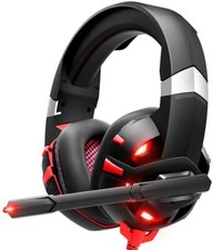 RUNMUS B07GRM747Y Gaming Headset - Black/Red picture