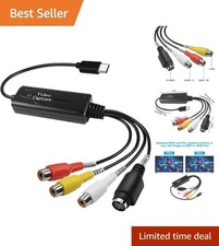 High-Quality AV to USB C Converter with 720p Resolution - Ideal for Streaming picture