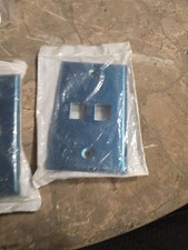 Tyco Electronics AMP NETCONNECT Dual Port Faceplate Blue picture