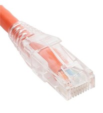ICC ICC-ICPCST03OR PATCH CORD CAT6 CLEAR BOOT 3' ORANGE picture