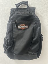Harley Davidson Genuine Motorcycle Black Adjustable Backpack Laptop Compartment picture
