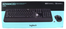 NEW Logitech Advanced COMBO Keyboard and Mouse Desktop Black (920-008701) picture
