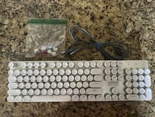HUO JI E-Yooso Z-88 Wired Typewriter Style Mechanical Keyboard, Gaming Keyboard picture