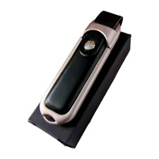 2 Black Leather Metal Trim Keychain Lightweight Pulse Secure USB Flash Drive 4GB picture