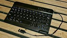 Mini Wired USB Keyboard - Black, English QWERTY Standard Layout picture
