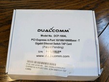 Dualcomm PCIe Express 4-Port 10/100/1000Base-T Gigabit Ethernet Switch TAP Card picture