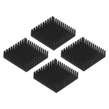 4Pcs 40x40x11mm Heatsink Aluminum Radiator Heat Sink Cooling Black picture