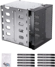 Hard Drive Cage,Galvanized Steel Plate + ABS Plastic Cage Hard Drive Tray Rack w picture