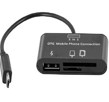 3 in 1 Micro USB OTG  Adapter SD/Micro SD TF Card Reader With USB 3.0 Female picture