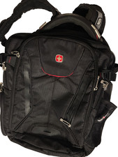 SwissGear  5358  Scansmart Laptop Backpack Fits 17 in  Black Dot Red TSA picture