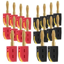 UMLIFE 20PCS 4mm Banana Plug High Current Quick Connect 32A Red Black picture