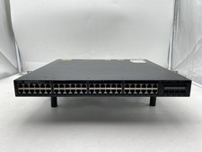 Cisco 3650 WS-C3650-48PS-S 48-Port PoE+ 4X1G Gigabit Network Switch picture