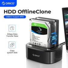 ORICO Dual Bay HDD Docking Station Offline Clone for 2.5''  3.5'' SSD HDD Case picture