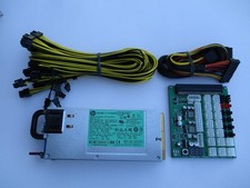 HP 1200 Watt Platinum All-In-One GPU Mining Rig Power Supply Kit ZSX (200-240V) picture