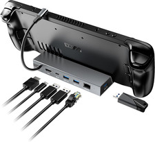 Docking Station for Steam Deck ROG Ally,  6-In-1 Steam Deck Dock picture