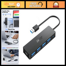 4-Port USB Hub, USB 3.0 Splitter for Laptop, Compact Multi-Device Adapter 0.7FT picture