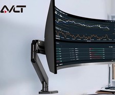 AVLT Single 33 lbs Heavy Duty Monitor Desk Mount Arm 17