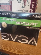 SEALED Vintage EVGA Nvidia GeForce 9800 GT Graphics Card SEE PHOTOS/DESCRIPTION picture