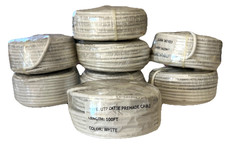8 UTP CAT5E Premade Cable 100 Ft White BRAND NEW & FACTORY SEALED Sold Separate picture