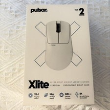 Pulsar Xlite V4 Wireless Gaming Mouse Size 2 Medium White High Performance picture