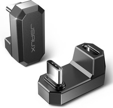 JSAUX 180° USB-C to Adapter 2 Pack, 180 Degree Angle CC,CC, Grey picture