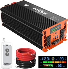 4000 Watt Power Inverter 12V DC to 120V/110V AC for Vehicles Car Converter picture