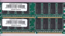 512MB 2x256MB PC-2700 ELX333 ELIXIR DDR333 DDR1 Desktop Memory Ram Kit PC2700  picture