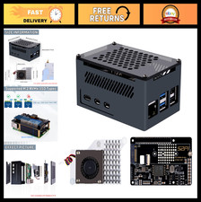 M.2 NVMe M-Key PoE+ Hat for Raspberry Pi 5 with Active Cooler & Aluminum Case - picture