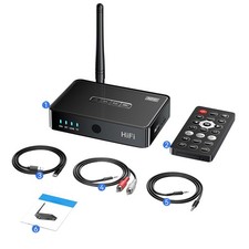 3in1 Bluetooth 5.1 Receiver Wireless NFC to RCA Stereo Audio Amplifier Adapter A picture