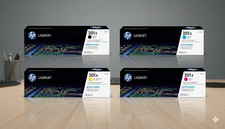 HP 201X High Yield 4-Pack Original LaserJet Toner Cartridge Sealed Box picture