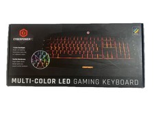 CyberPowerPC multi-color led gaming keyboard wired USB-open Box picture
