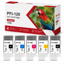 5PK PFI-120 130ML Ink for imagePROGRAF TM-205 TM-200 TM-300 GP-200 GP-300 picture