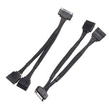 SATA Power Splitter Cable (2 Pack) SSD Power Cable HDD Power Cable Hard Drive picture