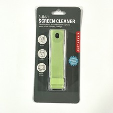 Kikkerland 3 in 1 Smartphone Screen Cleaner Spray Microfiber Cloth & Phone Stand picture