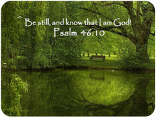 Christian Mouse Pad, Psalm 46:10 Bible Verse Mouse Pad picture