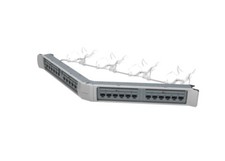 Commscope 360-IPR-1100A-E-GS3-1U-24 Angled Category 6 U/UTP 24 Port Patch Panel picture