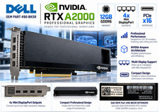 NEW NVIDIA RTX A2000 12GB PCIe GPU 4x mDP Graphics Card 0YDNGM Low Profile LP picture