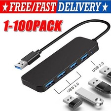 4 Port USB 3.0 Hub Splitter Multi Adapter 5Gbps High Speed PC Desktop Laptop LOT picture