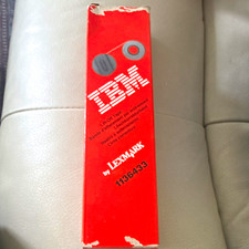 IBM Genuine/Original Lift-Off Tape Printer Ribbon Cartridge 1136433 White vtg  picture