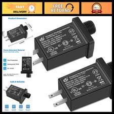 2-Pack Inflatable Adapter 1.5A Transformer US Plug for Holiday Inflatables, 120V picture