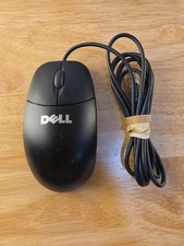 Dell M-UK DEL3 USB Wired Mechanical Ball Wheel Mouse BLACK  picture
