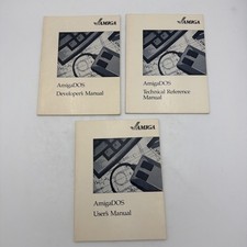Commodore AmigaDOS 1985 Manual Set User Developer Technical Reference 3 Books picture